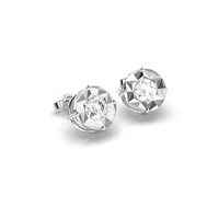 Orecchini Baroni Gioielli in Oro Diamante 0.12 Ct 4828B6-ORO BIANCO - 4828B6-ORO BIANCO